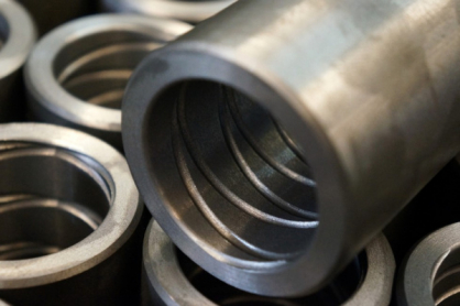 Close up of several bushings for gears