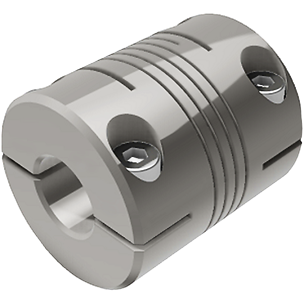 outer diameter 38,1mm both sides bore 16mm torque 36Nm overall length 66,67mm Beam coupling LA made of stainless steel max outer diameter 38,1mm both sides bore 16mm torque 36Nm overall length 66,67mm Beam coupling LA made of stainless steel max