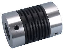 19 to 20mm Bore Servo Motor Flexible Coupling 44mm OD 48mm OAL Clamp Style Aluminum Alloy 