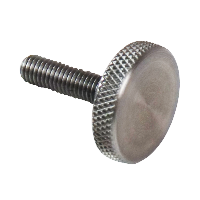 Knurled Head Fully Threaded 3/8-16 UNC Threads Dog Point 1-1/2 Length Steel Thumb Screw Made in US Black Oxide Finish 