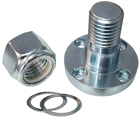 BEARING HOUSING WITH FLANGE MOUNT & 8mm SHAFT FOR MOUNTING PULLEYS OR GEARS 