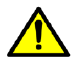 Warning exclamation mark in a triangle