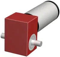 Worm Wheel Miniature Gearbox - 32:1 Ratio | PREM6-32-13